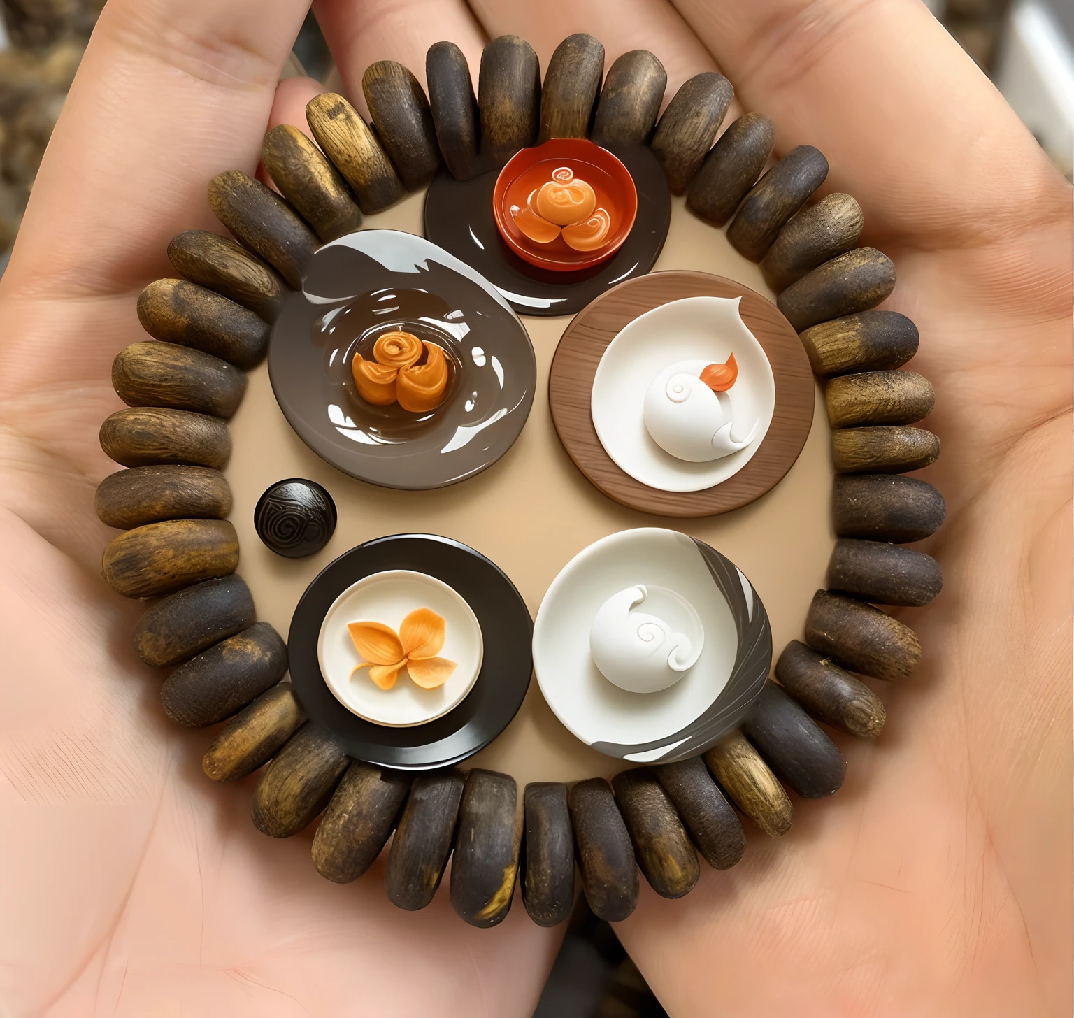 Taijitu,Yin and Yang fish,censer