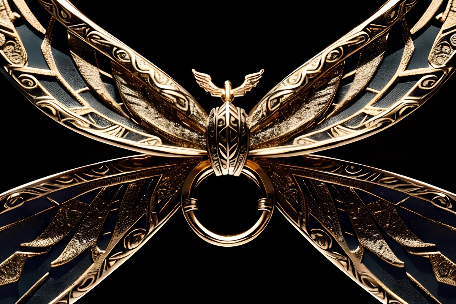 (((fused metal texture ring of finger ring and wings with center position))), (((floating in the sky))), eternal fantasy, galaxy black hole background, beautiful detailed glow, soft shadow, masterpiece captures every detail and nuance, intricate insane details, all captured in sharp focus, rendered in stunning 32k resolution, cinematic angle, breathtaking beauty texture, sharp features and impeccable details rendered, beautiful, very intricate detailed smooth skin, very intricate detailed texture, very intricate detailed detail, extremely highest quality, highest quality, best quality,