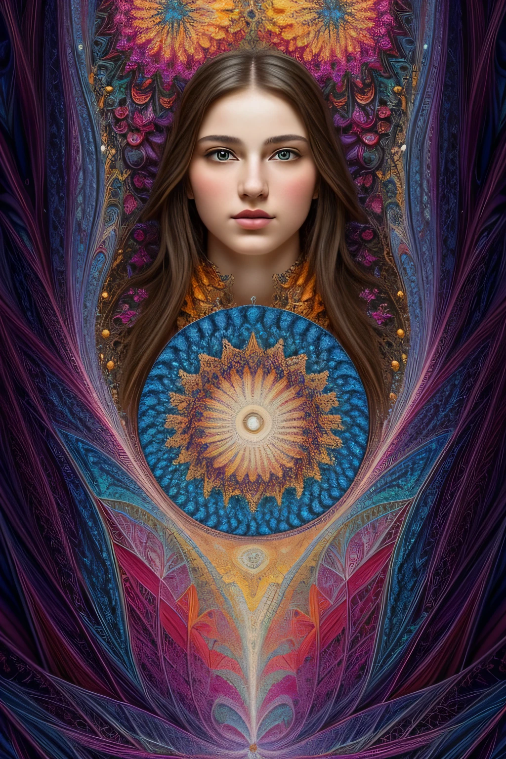 (masterpiece, top quality, best quality, official art, beautiful and aesthetic:1.2), (1girl), extreme detailed,(fractal art:1.3),colorful,highest detailed