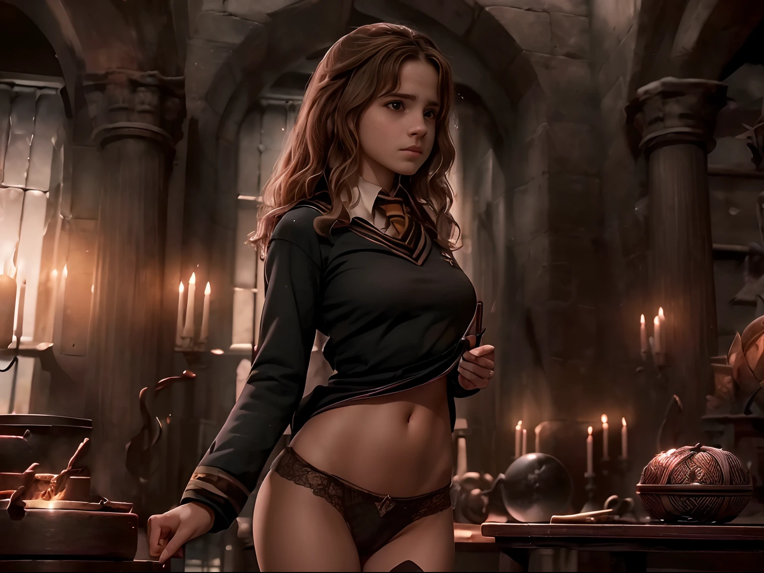 (((hermione granger))) ((de harry potter))((hd)) (((enormes tetas)))((8k)))(((lleva el uniforme de howarts )))()) ((cuerpo completo))((cabello verde))(((Amazing tits)))caliente, hermosa,((Hornie)), 8k, hiperrealista todo como un motor irreal trazado de rayos render ((estilo humano hiperealista)),(((Empty dark background))). hiperrealista todo como un motor irreal trazado de rayos render estilo humano realista ,(((Empty dark background)))., Suavemente iluminado, Intimo exquisito detalle, foco nítido, intrincadamente detallado, rewarded photography, small-catchlight, bajo contraste, alta nitidez, facial-symmetry, profundidad de campo, cinematic background, Renderizado del motor irreal, Imagen central, dream-like, Suavemente iluminado, intimo, imagen de cuerpo completo ,cuerpo completo,((tetona)),((piernas torneadas)) perfect ass ecchi