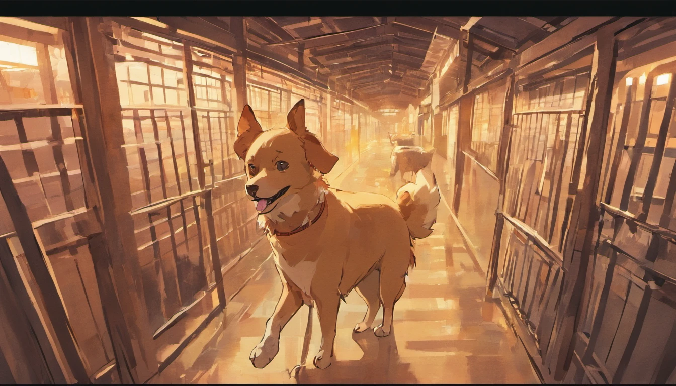 Simple Illustration Flat Illustration Full of dog illustrations Full of kennel illustrations