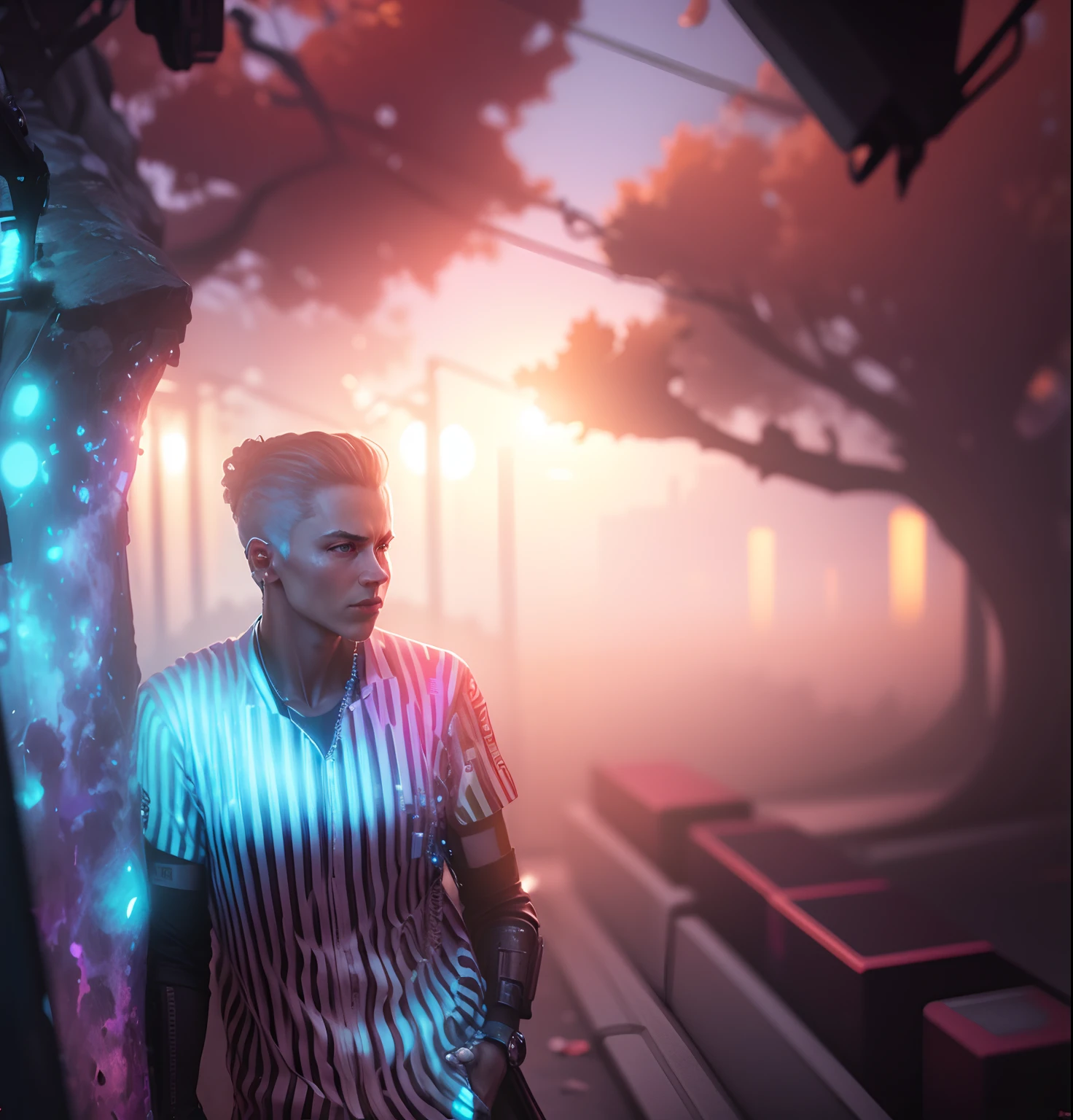 Change background, cyberpunk, 4k,realistic
