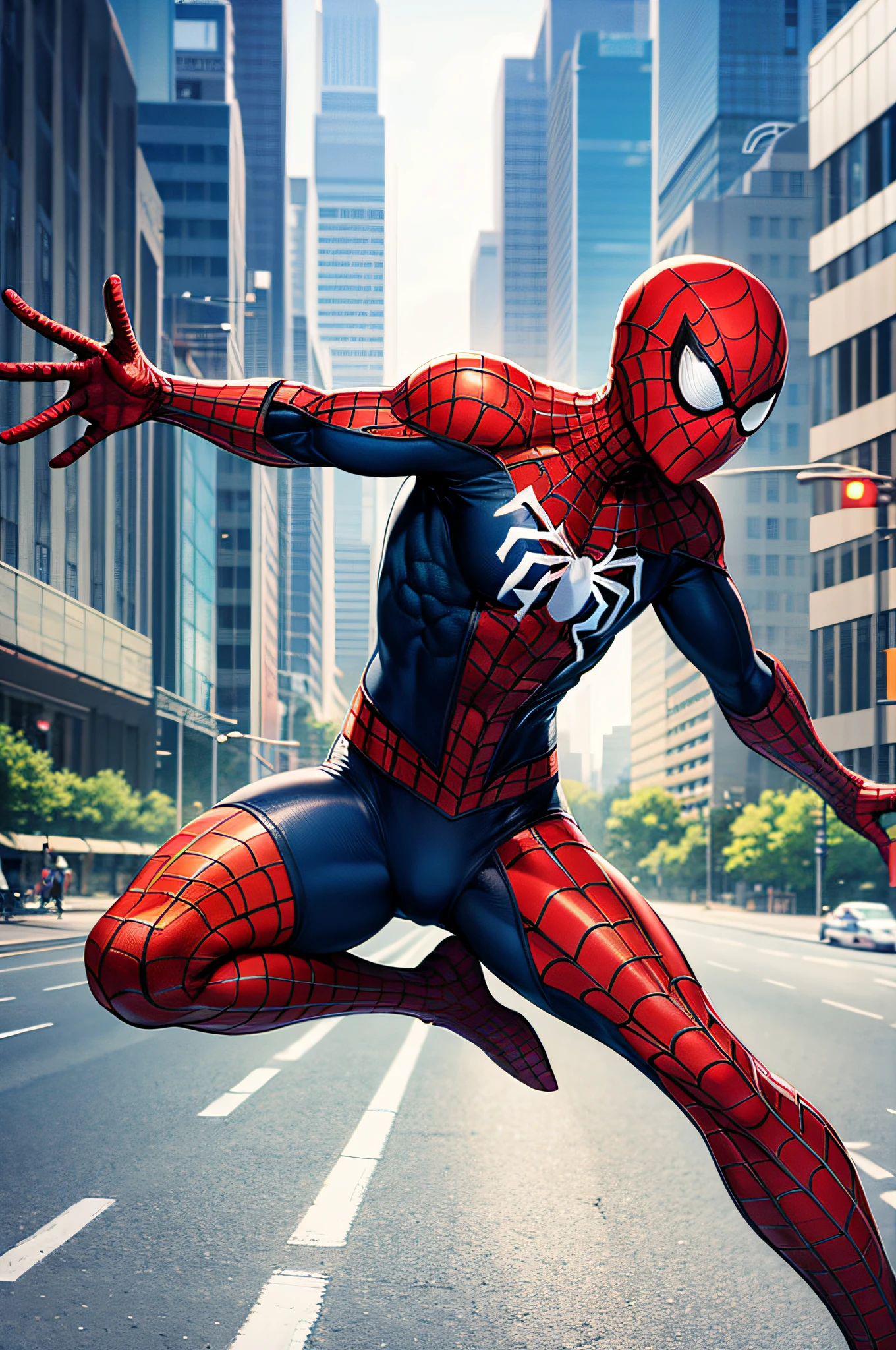 anime artwork of <lora:anime manga girl style:1.2>
a spider - man with a red and black symbiote suit anime manga girl style, anime style, key visual, vibrant, studio anime, highly detailed