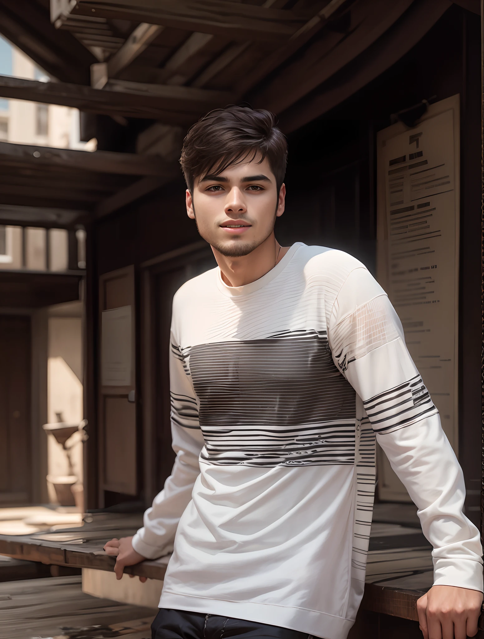 Change background with realistic face and handsome boy