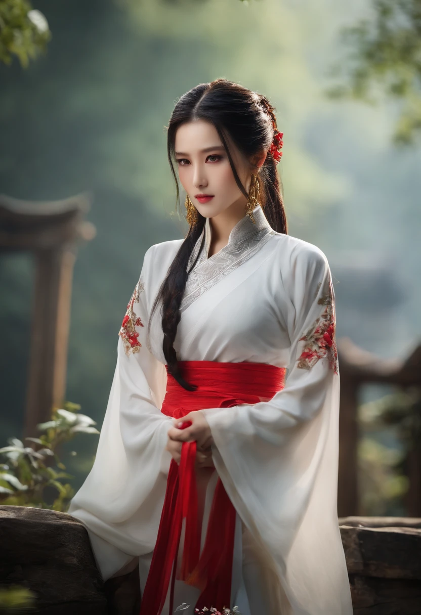 best quality, masterpiece, highres, wuxia 1girl, china dress, super gorgeous face, super gorgeous eye, super gorgeous hair, kung-fu fight
