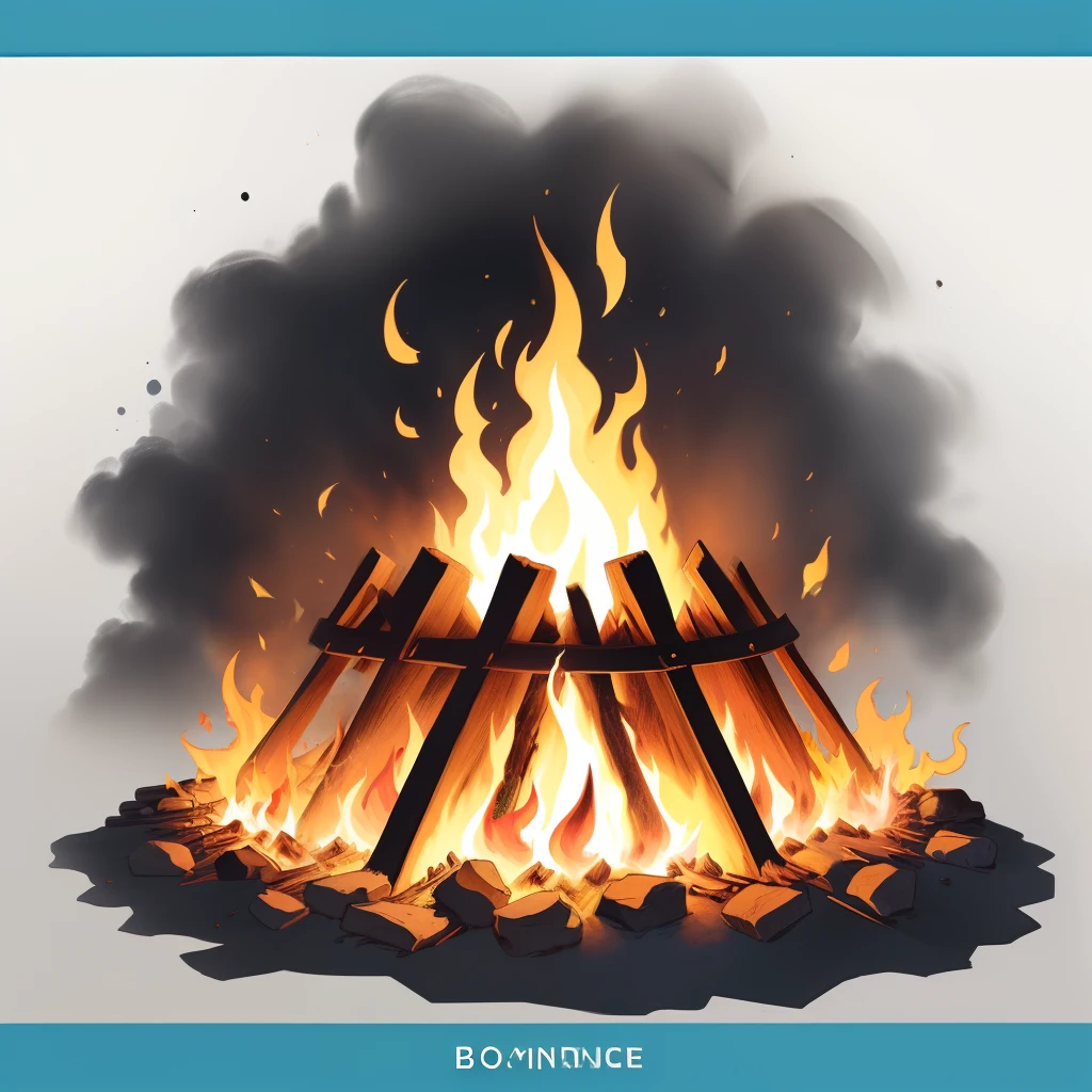 bonfire Gamine coloring page