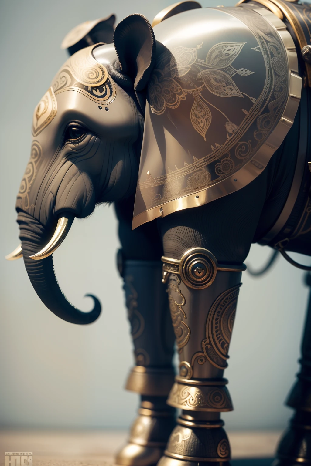 Cute elephants made of metal, (Cyborg:1.1), ([tail|Wire Details]:1.3), (intricate detailed), HDR, (intricate detailed, hyperdetailed:1.2),