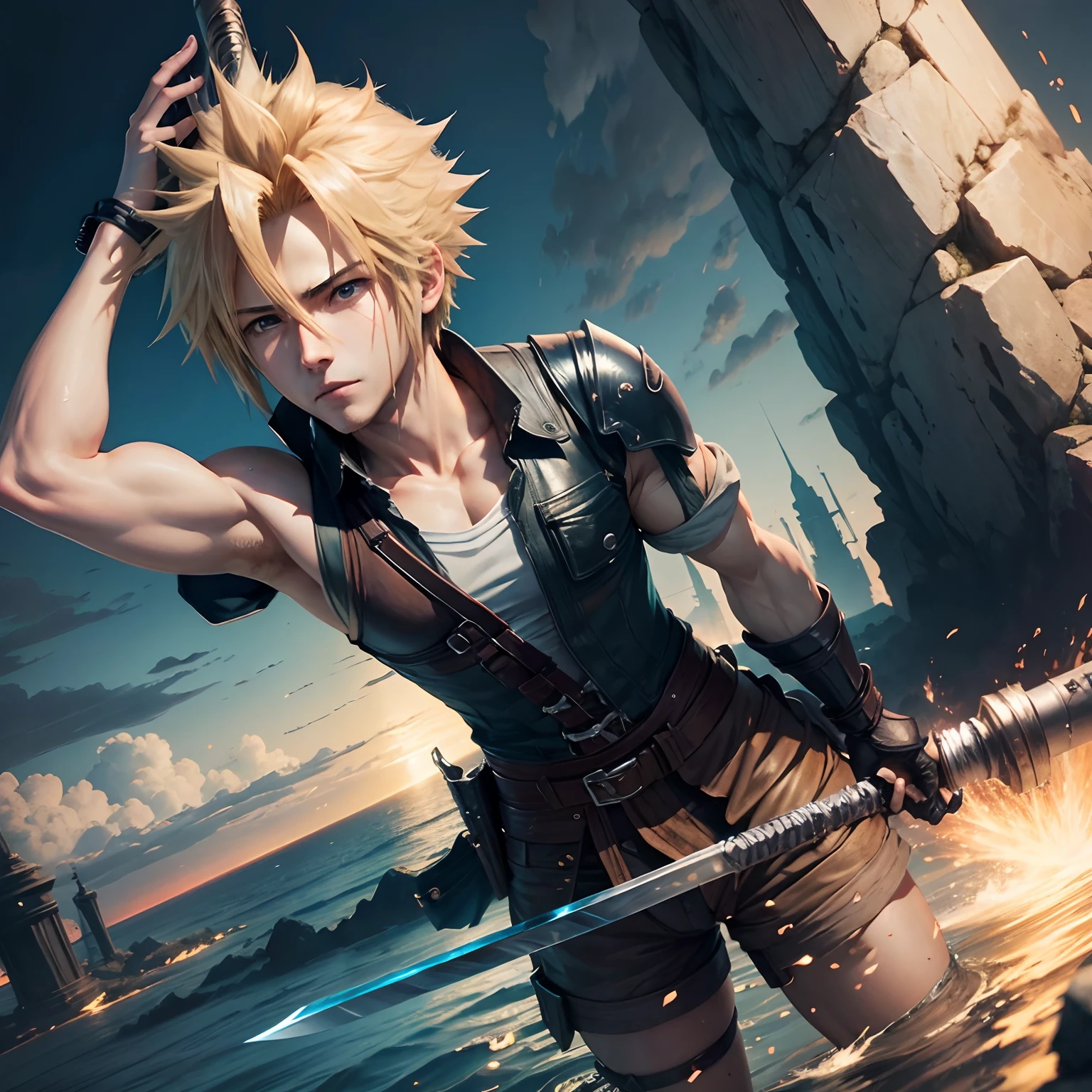 cloud strife shaft leaking