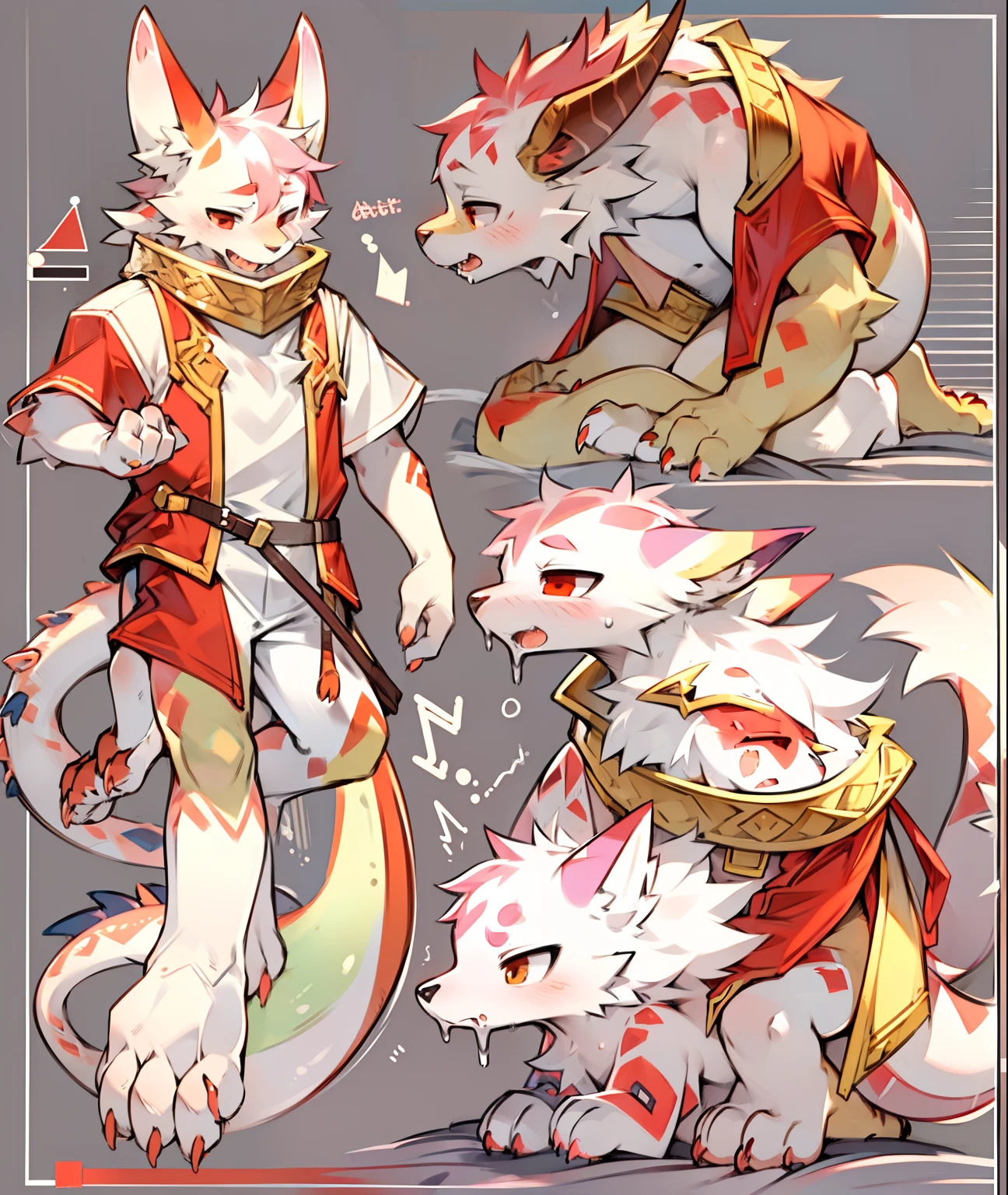 Double,face to face,Be red in the face,Kiss each other,white slime,Half-body diagram,Furry,get down on the bed,Barefoot paws,adolable,Dragons,shoun,Thin stature,height of one meter seven,on top of the bed,The body is covered with white slime,Be red in the face,Yellow fur, fursona furry art commission, fursona art, furry fursona, fursona commission, Furry art!!!, Furry character, generic furry style, commission for high resolution, full body commission for, Varguyart style, Furry anime, buizel and human fusion, young male anthro dragon, furry furaffinity