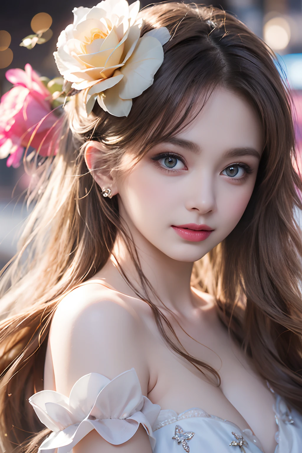 ((1 young and beautiful girl:1.2)), Cute Baby Turtle, (8K, RAW photography, top-quality, tmasterpiece:1.2), high-definition RAW color photography, professional photoshooting, ciinematic light, (masuter piece:1.5), (top-quality:1.2), (ssmile:1.2), (nedium breasts:1.2), Slender beautiful girl, eBlue eyes, Sexy and cool, with floral pattern, open breast, bare shoulders, pubick hair, (Carmelto details), Pleasure, it feels good, with her mouth open, rosette, florals,