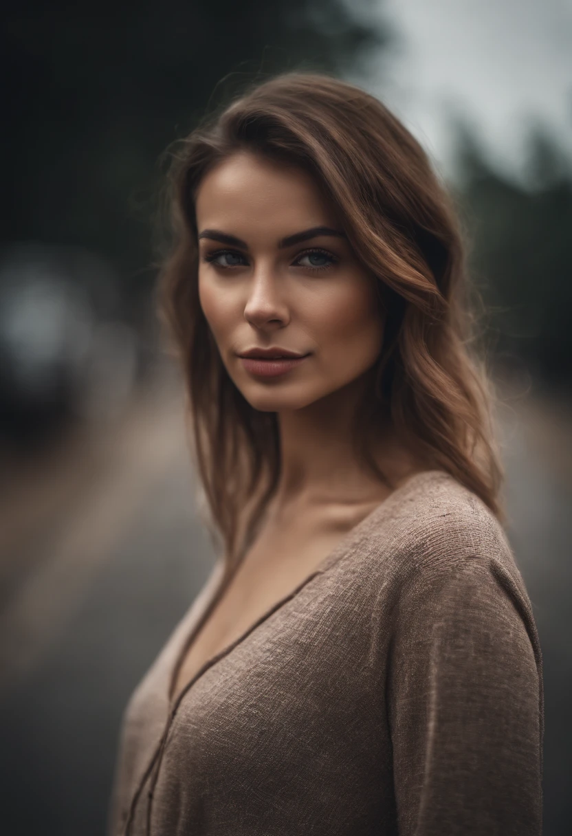 Portrait of model girl