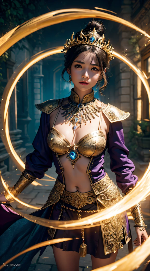 A fantasy world with magical portals, Everything was magical, The atmosphere has a magical atmosphere, photograph realistic, High details, Best quality, 4K