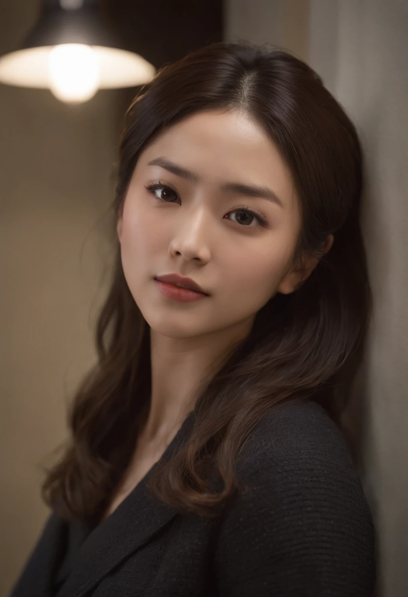 photorealistic and beautiful first person pov of Satomi Ishihara the beautiful actress model with a black hair ponytail and a worried expression.
Satomi is wearing a Medelita Women's Vandi 34½" Lab Coat, black v neck shirt, black jeans, and stilettos.Satomi's
chin, nose, stomach, neck,and face. Satomi Ishihara is on a character rig. Satomi is rushing into your mission home in your doorway to see if you're alright.night time. beautiful skin, (sweater), absurdres, attractive, ultra high res, ultra realistic, highly detailed, golden ratio