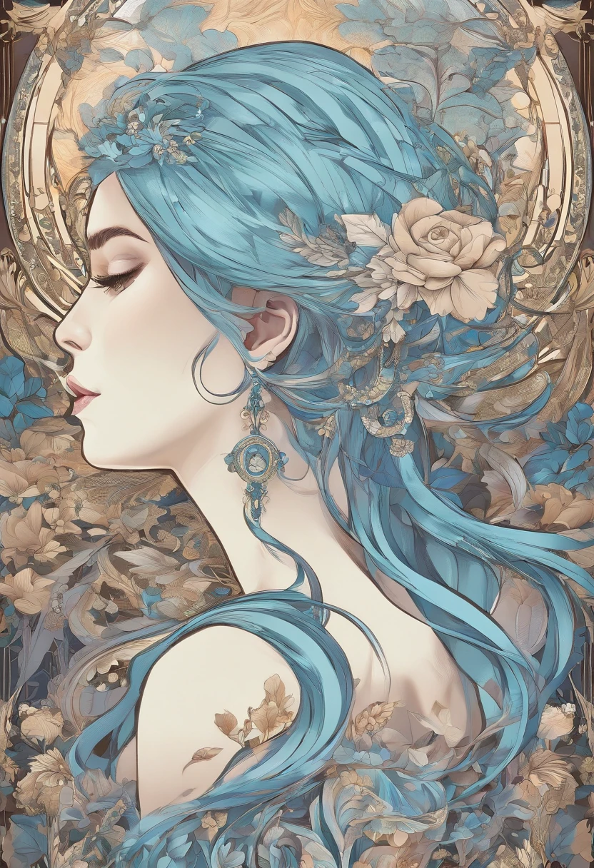 /upscale (masterpiece, top quality, best quality, official art, beautiful and aesthetic:1.2), (1girl), extreme detailed,(fractal art:1.3),colorful, light blue hair, looking at viewer