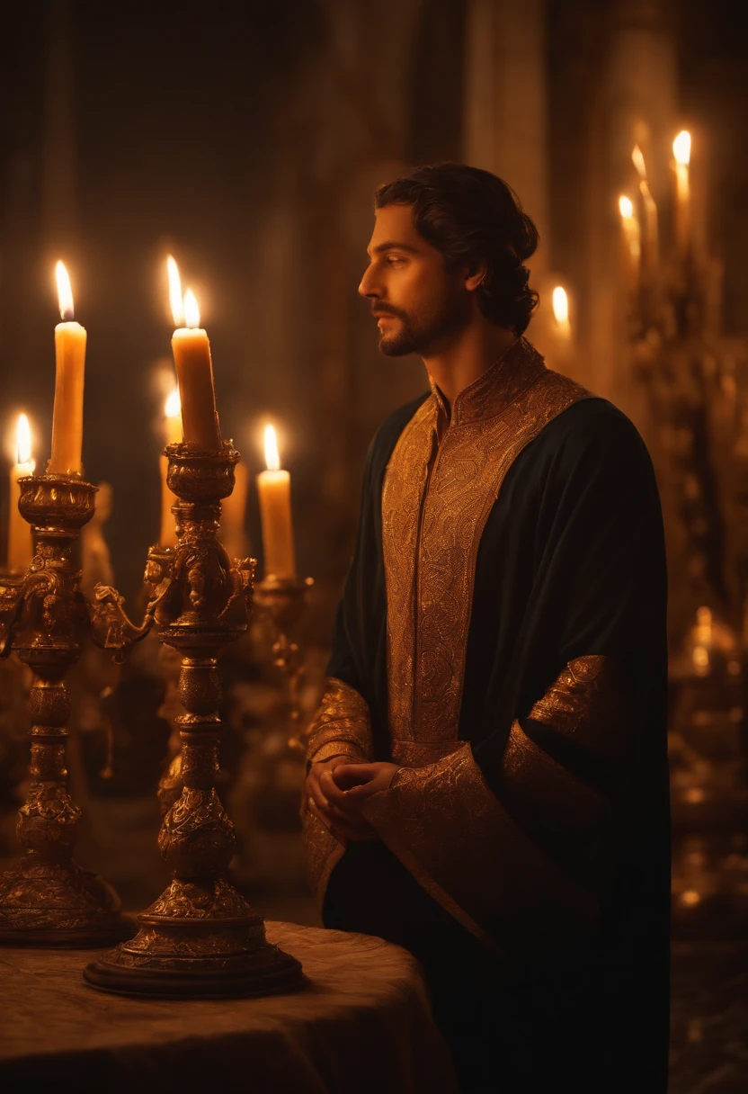 He held seven stars in his right hand,, The one who walks among the seven golden candlesticks speaks.
