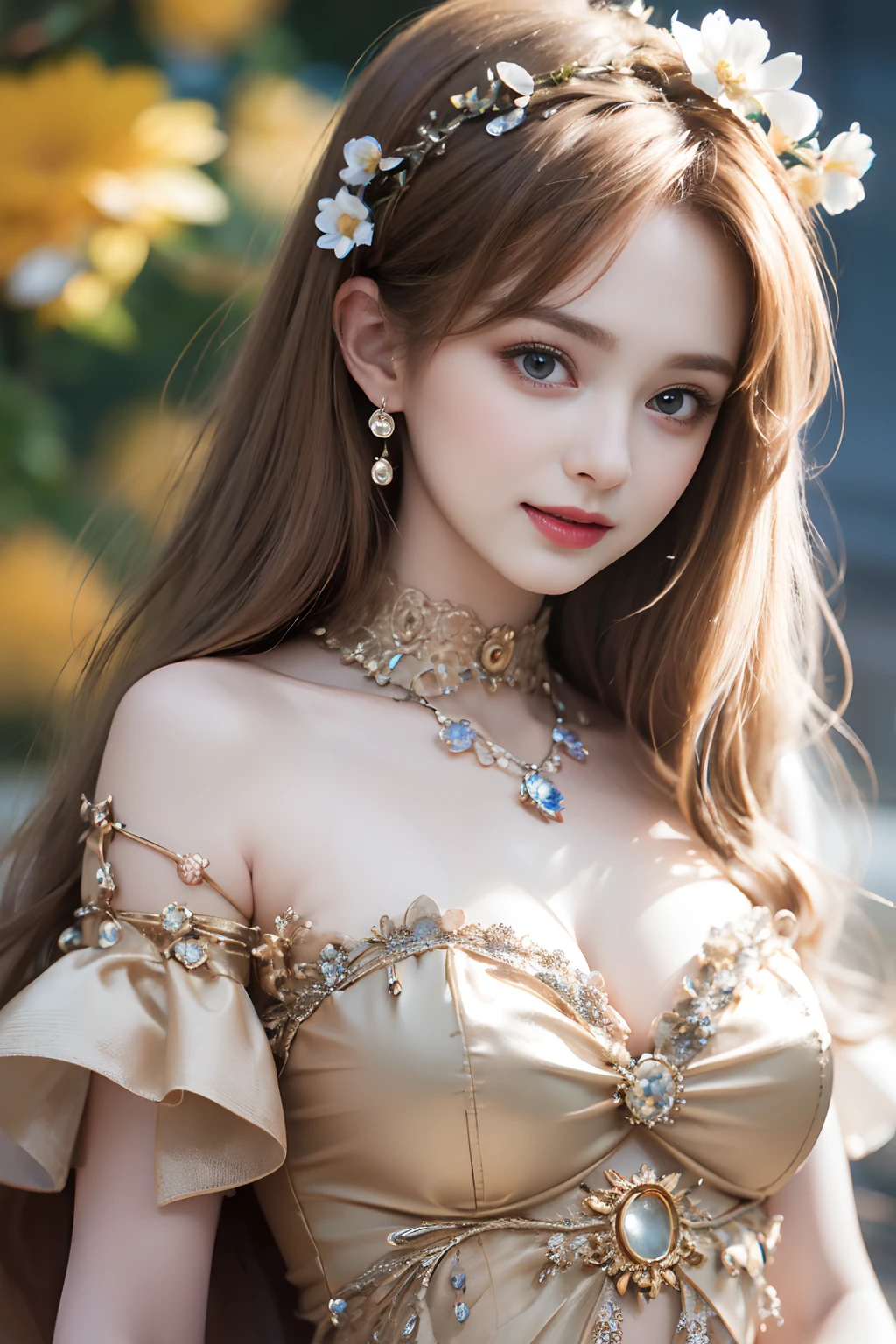 ((1 young and beautiful girl:1.2)), Cute Baby Turtle, (8K, RAW photography, top-quality, tmasterpiece:1.2), high-definition RAW color photography, professional photoshooting, ciinematic light, (masuter piece:1.5), (top-quality:1.2), (ssmile:1.2), (nedium breasts:1.2), Slender beautiful girl, eBlue eyes, Sexy and cool, with floral pattern, open breast,  bare shoulders​, pubick hair, (Carmelto details), Pleasure, it feels good, with her mouth open, rosette, florals,