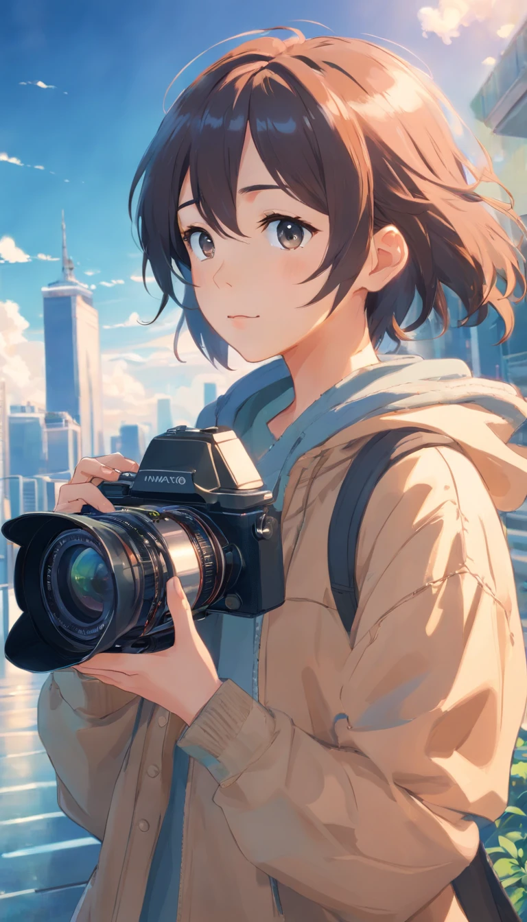 Camera in hand,photographed,Super detail, High details