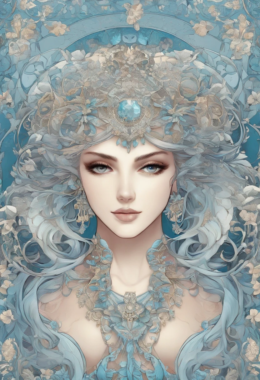 /upscale (masterpiece, top quality, best quality, official art, beautiful and aesthetic:1.2), (1girl), extreme detailed,(fractal art:1.3), light blue hair, innocent, key board