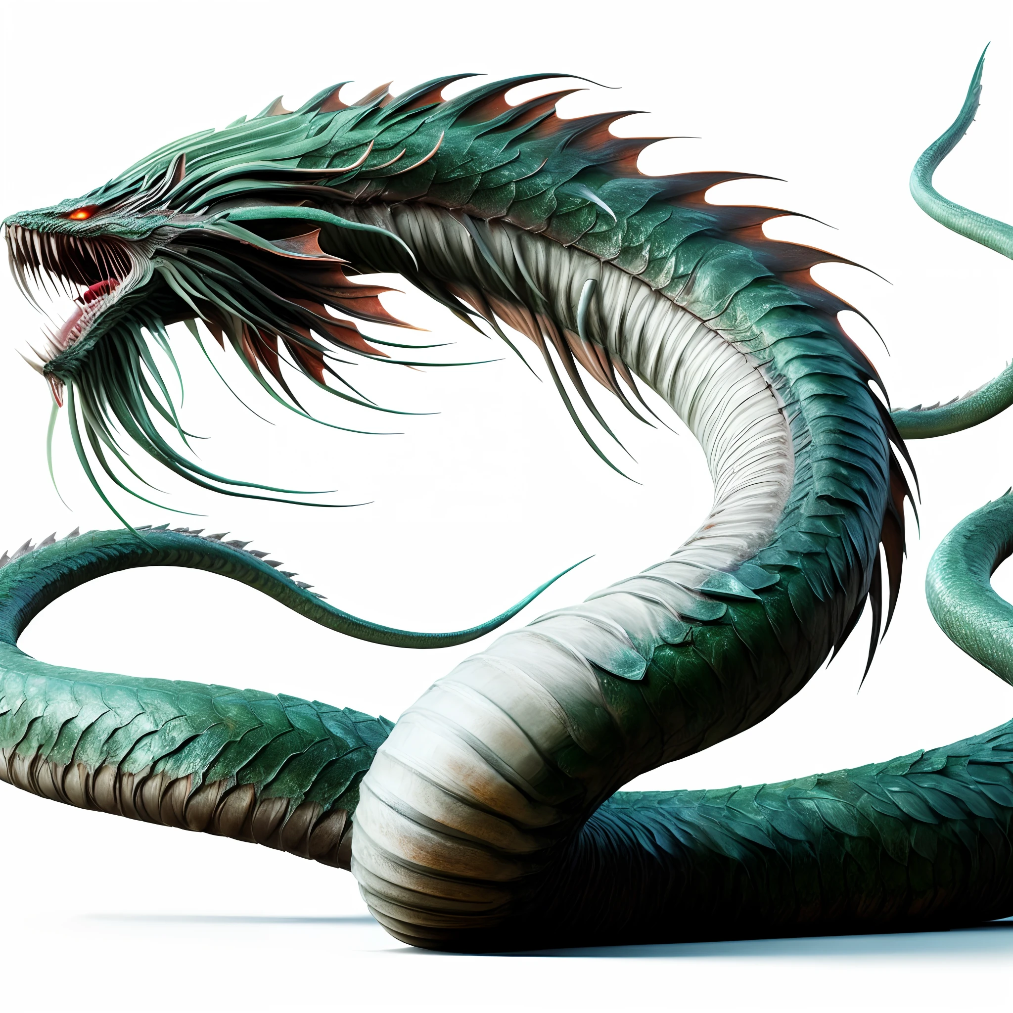 Long serpentine beast creature