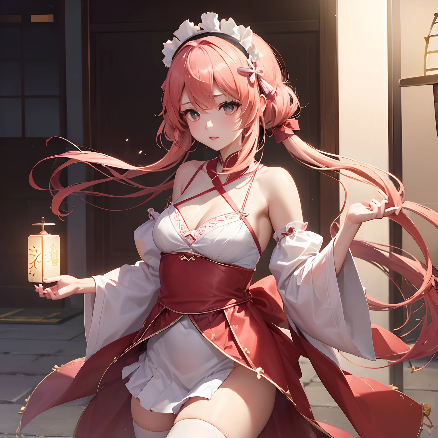 1girl in , (credibly_absurderes:1.5), 「独奏」 「Very delicate , Beautiful Girl , 8K Wallpaper,Sakura:1.6,