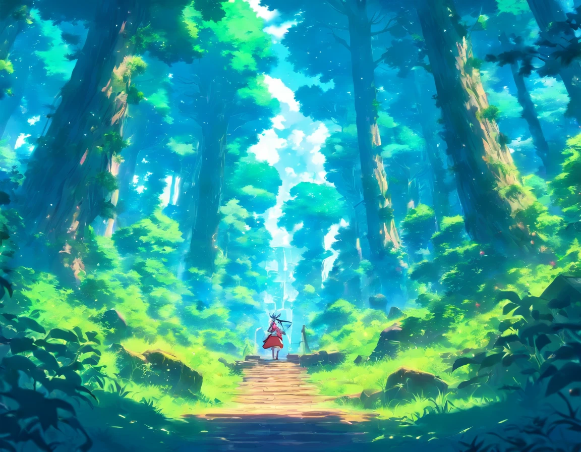 Forest adventures,large scene,High-contrast colors,4K HD quality,