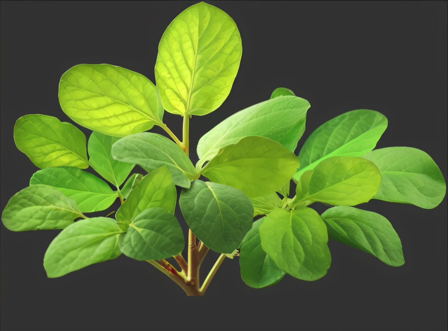 Peanut leaves,The texture is clear,There is soil on the ground,Young shoots grow in the soil(speleothems),fanciful,Natural sunlight from the magic sphere,Ray traching,diffuselighting,vivd colour,leafs(The is very detailed,finely detailled,iintricate),steins(The is very detailed,finely detailled,iintricate)8K分辨率,