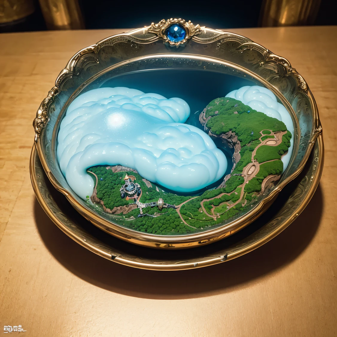 A fantasy world with a Z-shape, Everything was magical, The atmosphere has a magical atmosphere, photograph realistic, High details, Best quality, 8K