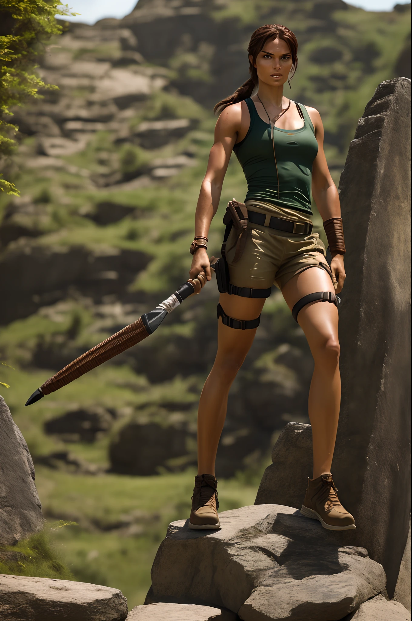 Jamie Murray cosplaying as Lara Croft