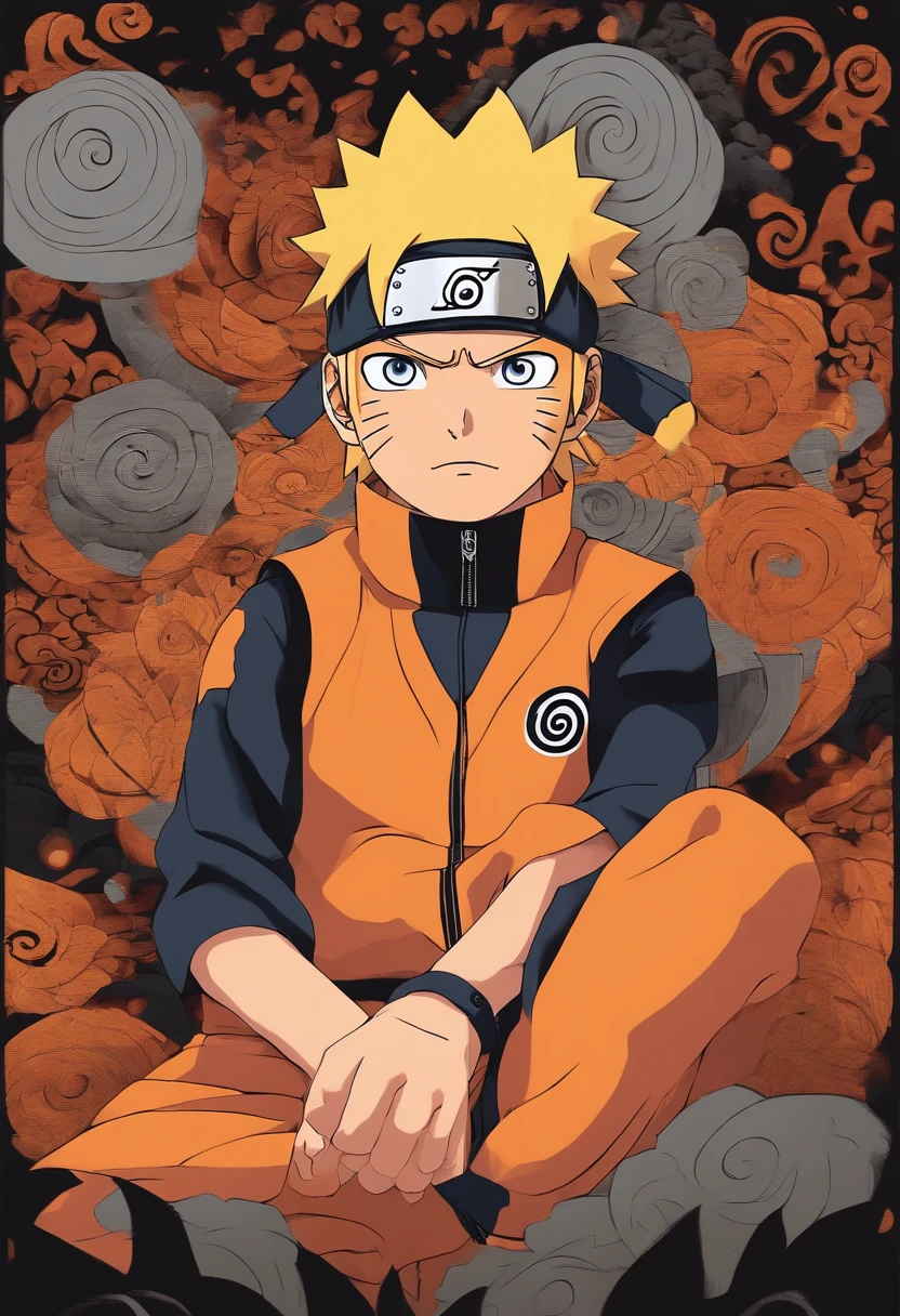 "Create a breathtaking movie poster inspired by Masashi Kishimoto's Naruto, showcasing the legendary Naruto Uzumaki in all his glory."