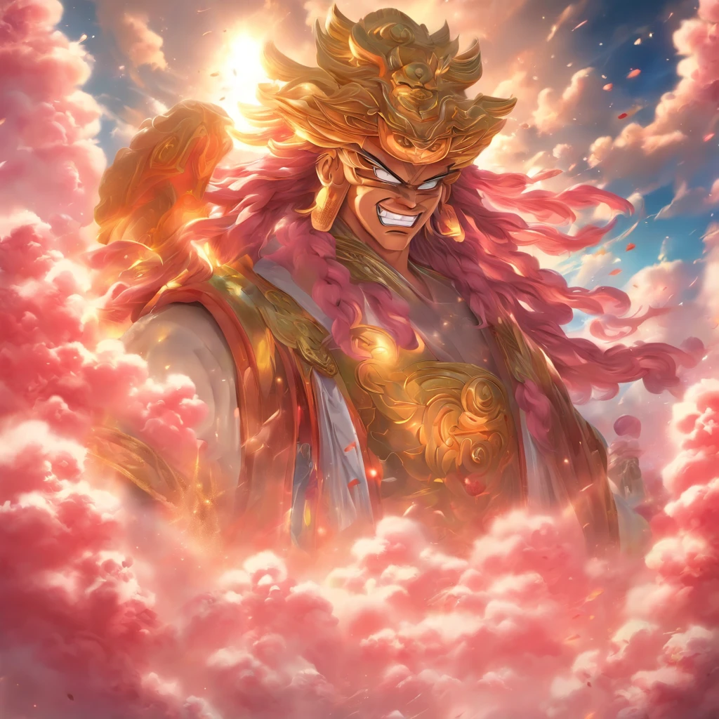((masutepiece)),(Best Quality)),china style,In the sky, The clouds form a huge transparent and shining white jade Maitreya statue,Thick clouds,sun shining,Pilgrims on the road,Hyper-realistic,Ultra photo realsisim,Pink 8K,High Definition,high quarity,Works of masters,super-fine,(((OC Renderer)))faces