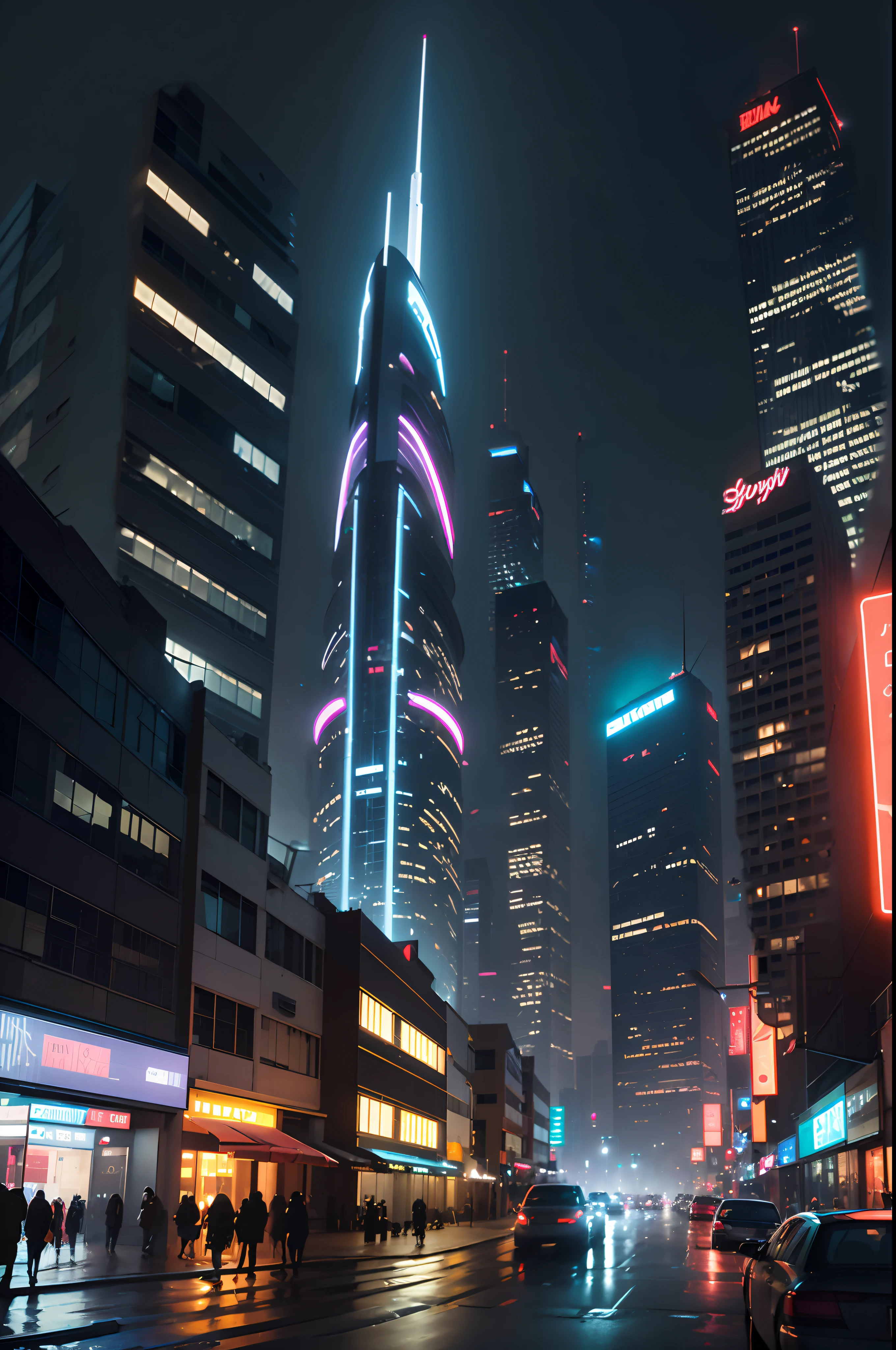 more buildings, close up of skyscrapers, 8k