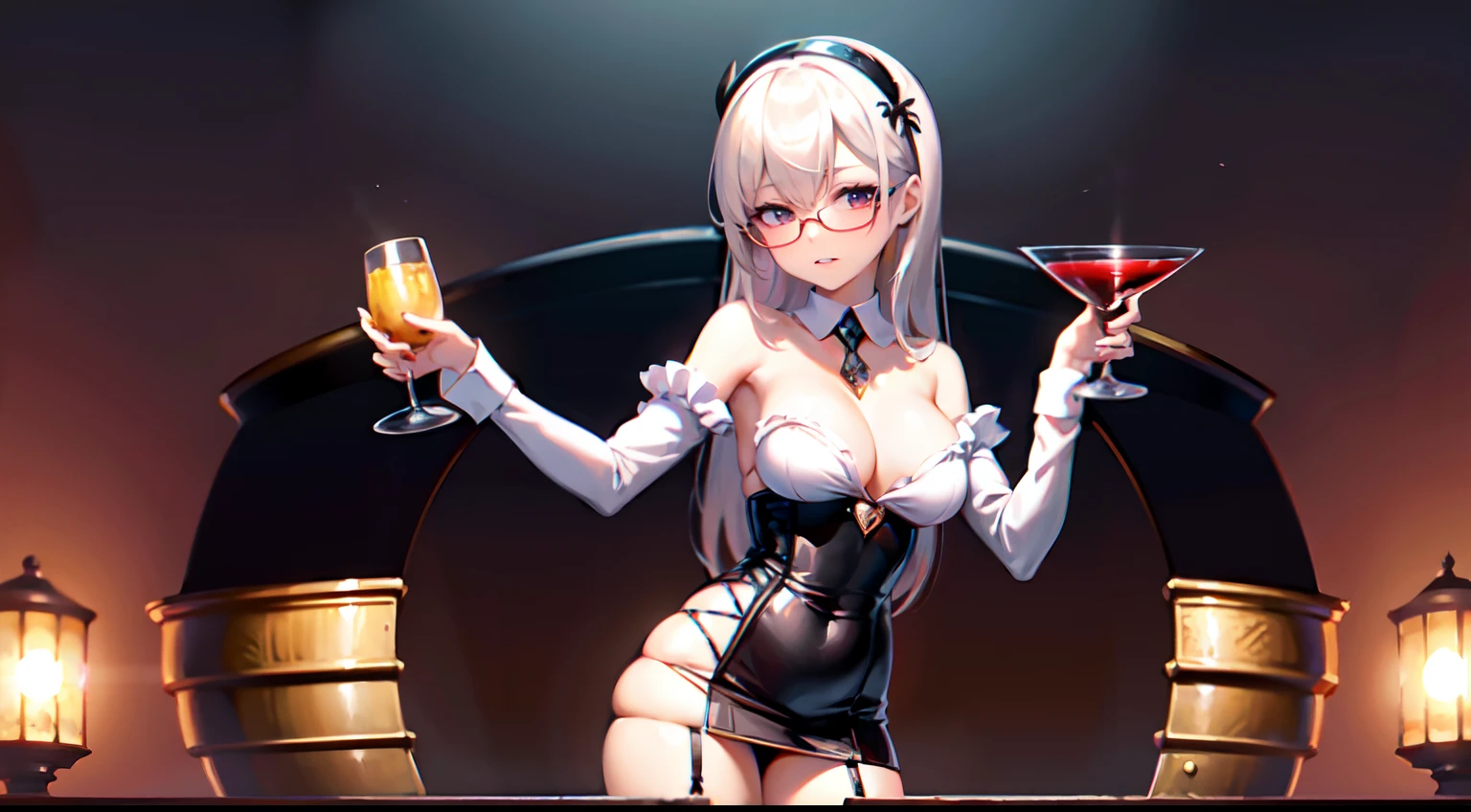 bobhair garterbelts slender Maids White shirt a miniskirt glamor beauty legs Black Suit eye glasses OL Hospitality a necklace Stockings undergarment Cats Adults Frolic kneeking alcohol get drunk Halloween hime carriage Looking at the Moon squash carriage moonlights