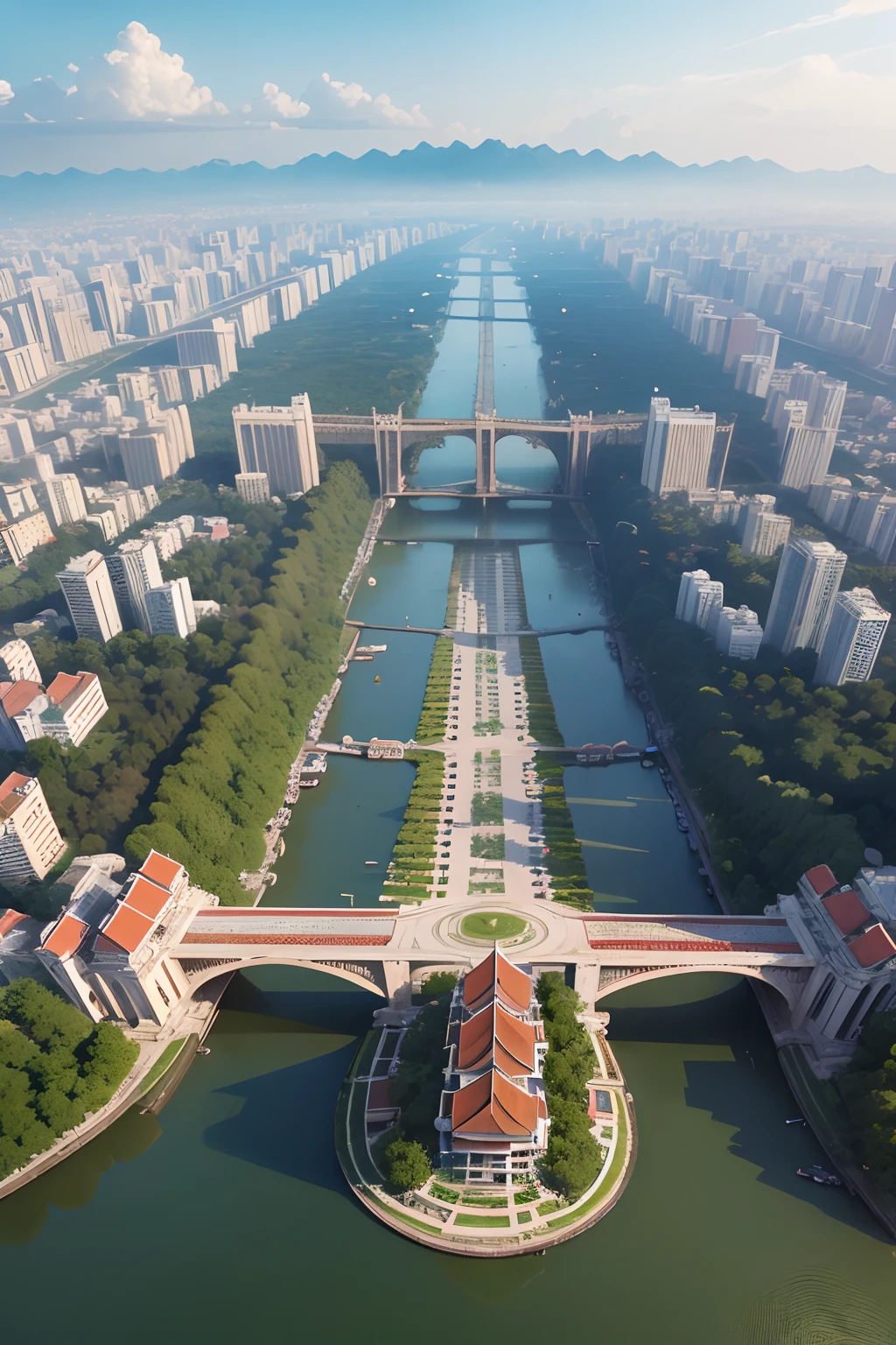 Hanoi's history goes back to the third century BCE, when a portion of the modern-day city served as the capital of the historic Vietnamese nation of Âu Lạc. Following the collapse of Âu Lạc, the city was part of Han China. In 1010, Vietnamese emperor Lý Thái Tổ established the capital of the imperial Vietnamese nation Đại Việt in modern-day central Hanoi, naming the city Thăng Long (literally 'Ascending Dragon')