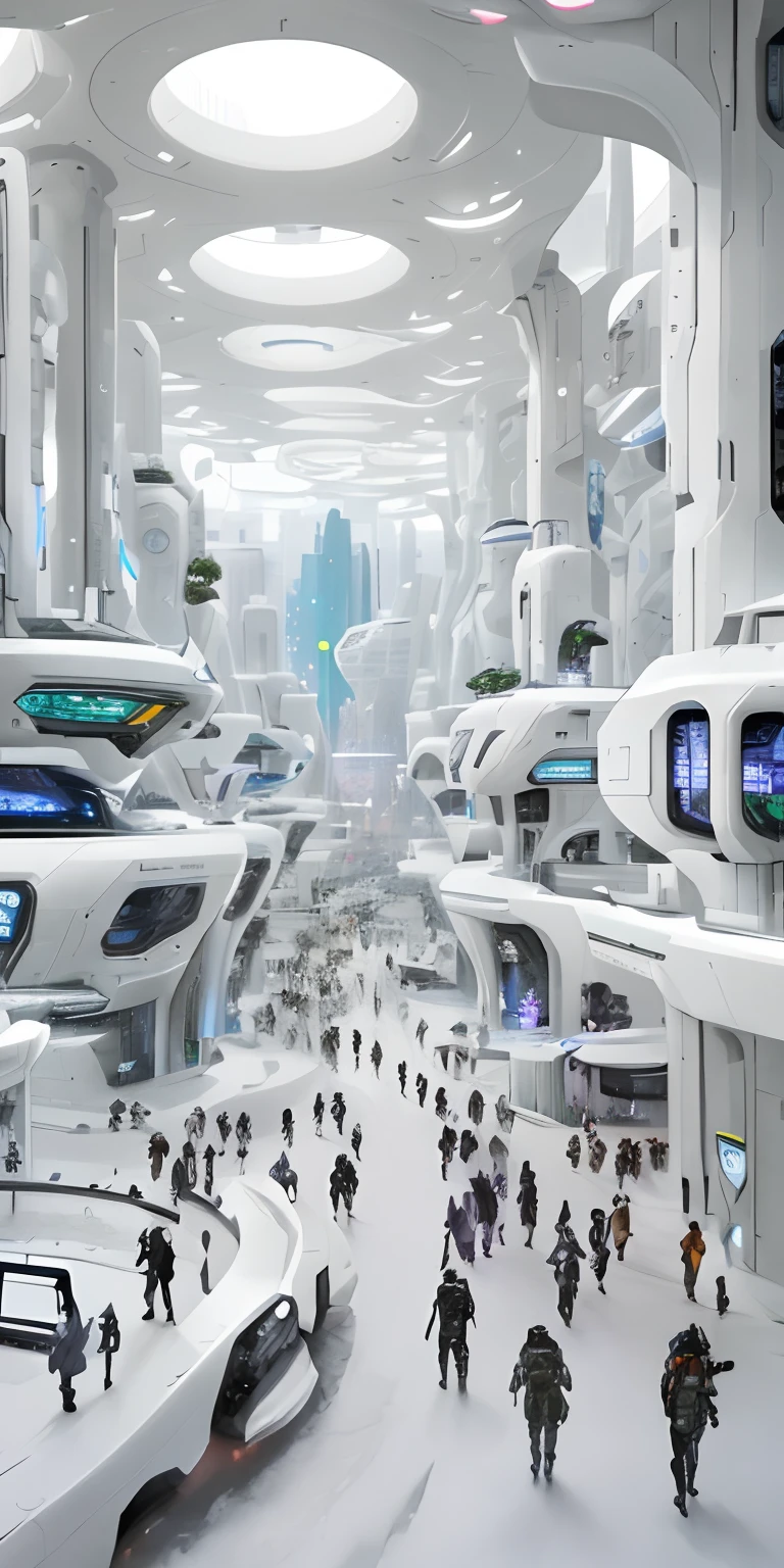 Image of the futuristic city of Aalfid with a large population, human futuristic city, futuristic street, futuristic city street, hyper-futuristic city, Beautiful city of the future, The future city, otherwordly futuristic city, in a future city, futuristic utopian metropolis, in fantasy sci - fi city, futuristic utopian city, in a futuristic city