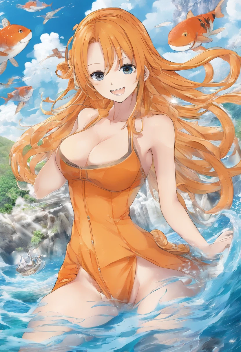 One Piece Nami,Large breasts,Raised sexy,perfect bodies nobra