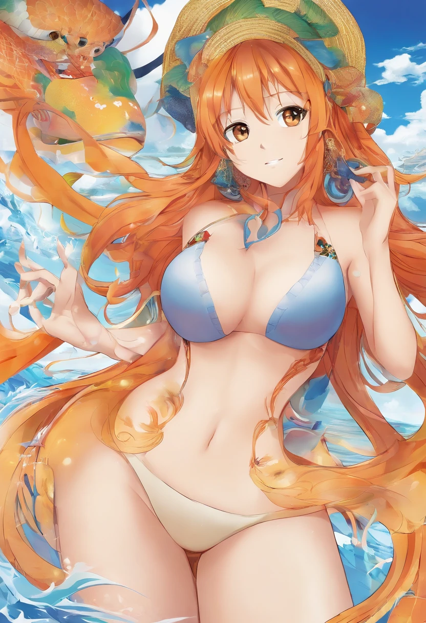 One Piece Nami,Large breasts,Raised sexy,perfect bodies nobra