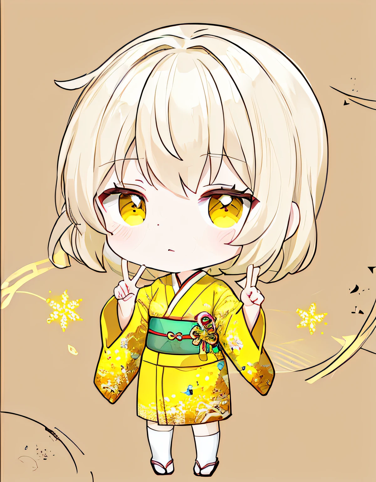 yellow kimono