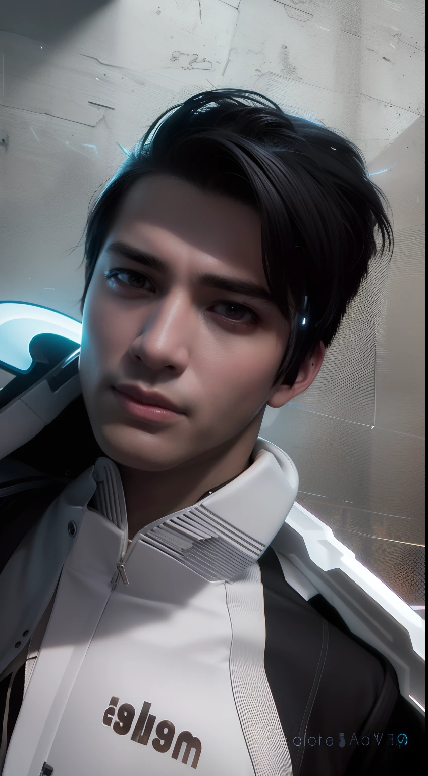 change background cyberpunk handsome boy, realistic face, 8k, ultra realistic,