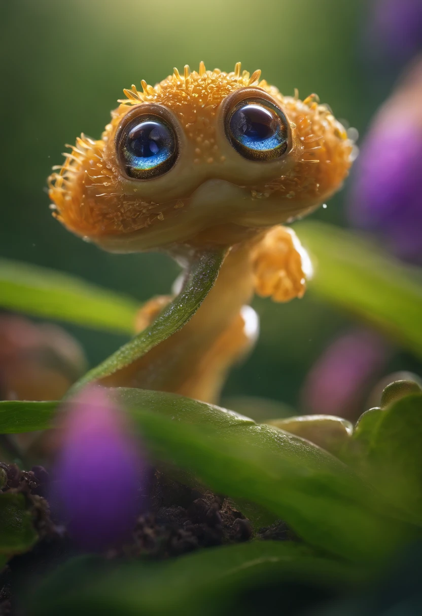 Cute creatures from space. terraforming. alien flora, Miki Asai Macro photography, Close-up, ultra - detailed, trending on artstationh, Sharp focus, studio photo, Intricate details, Highly detailed, author：Greg Rutkovsky
Facial details, Detailed skin
