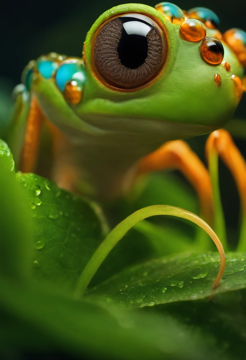 Cute creatures from space. terraforming. alien flora, Miki Asai Macro photography, Close-up, ultra - detailed, trending on artstationh, Sharp focus, studio photo, Intricate details, Highly detailed, author:Greg Rutkovsky
Facial details, Detailed skin