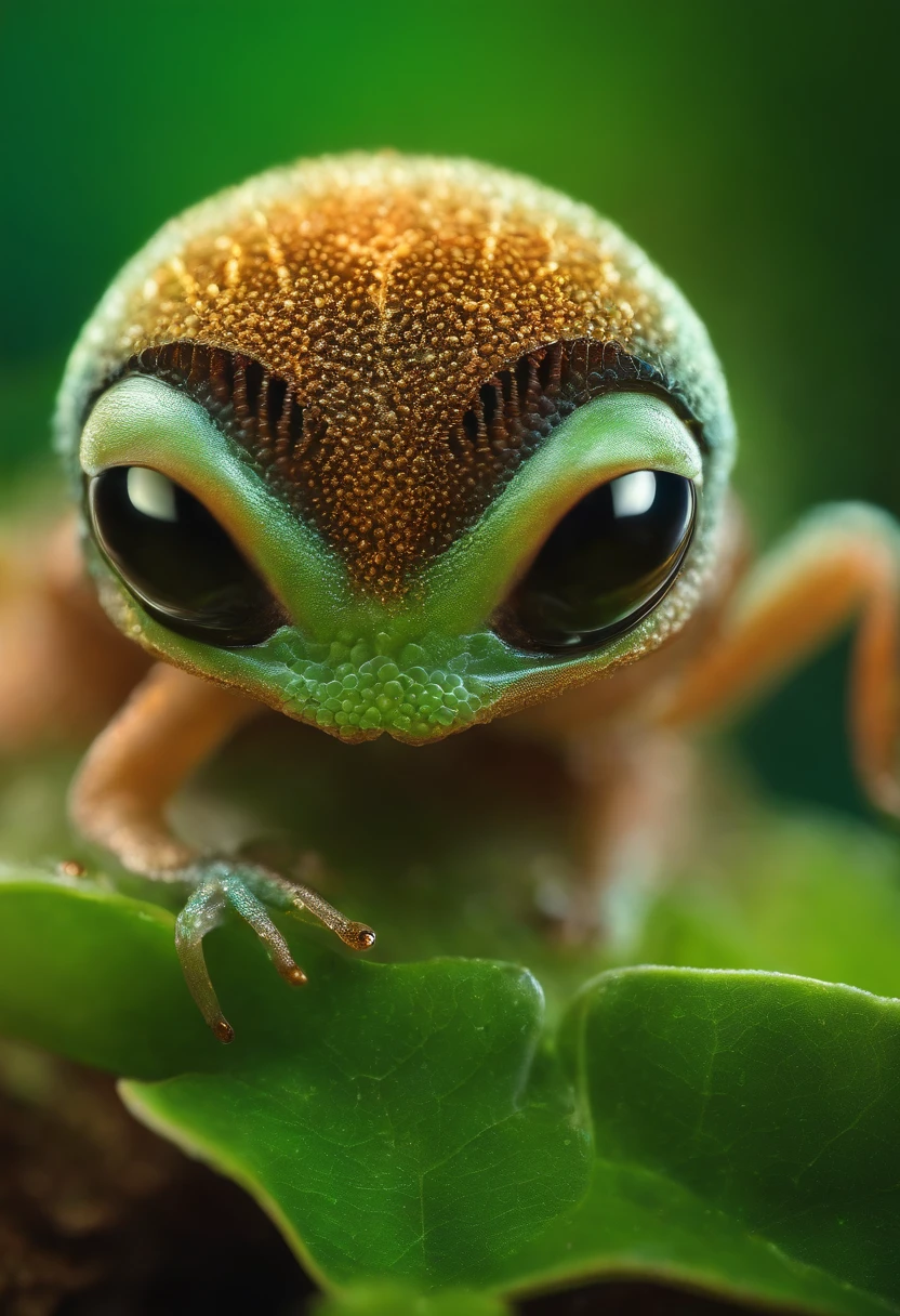 Cute creatures from space. terraforming. alien flora, Miki Asai Macro photography, Close-up, ultra - detailed, trending on artstationh, Sharp focus, studio photo, Intricate details, Highly detailed, author:Greg Rutkovsky
Facial details, Detailed skin