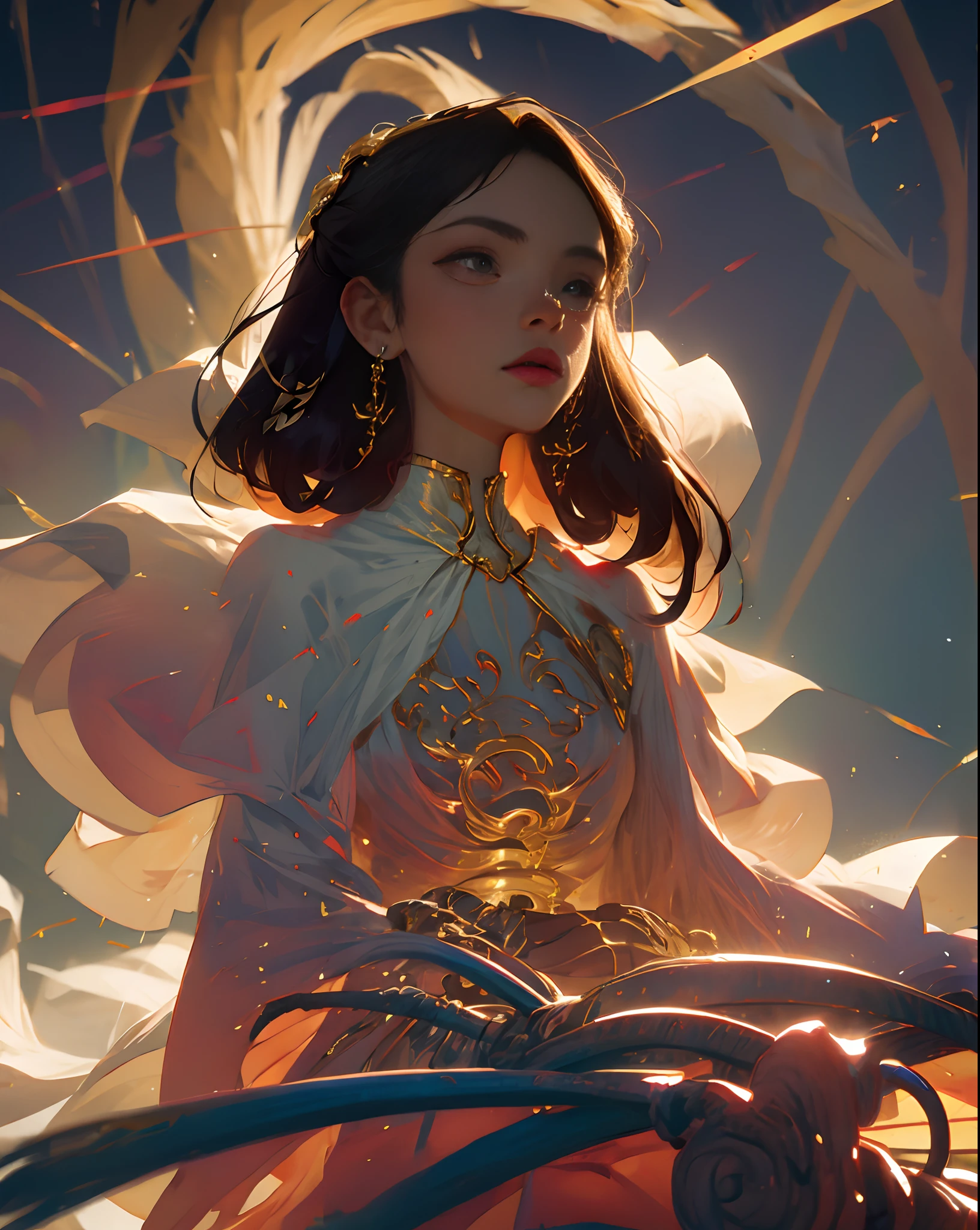 Beauty in period costume