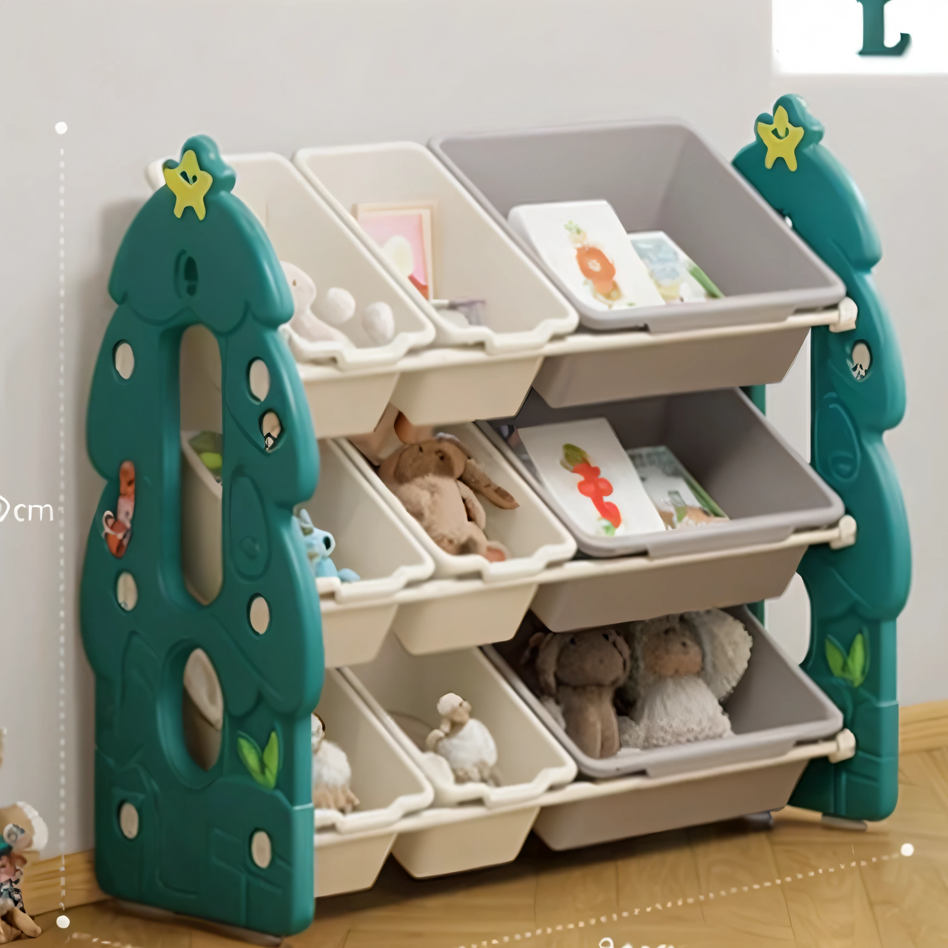 Children's storage rack