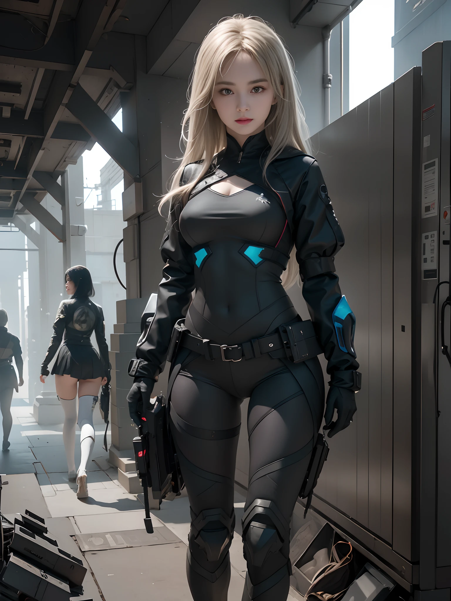 ((Best quality)), (Masterpiece)), (Details:1.4), Beautiful cyberpunk woman image,hdr,HighDynamicRange),Ray tracing,NVIDIA RTX,Super resolution,Unreal 5,Subsurface scattering,PBR Texture,Post-processing,Anisotropic filtering,Depth of field,Maximum clarity and sharpness,Many-Layer Textures, Albedo and specular maps, Surface coloring, Accurate simulation of light-material interactions, Perfect proportions, Octane rendering, Two-tone lighting, Wide aperture, Low ISO, White balance, Rule of thirds, 8K raw data, Otherworldly