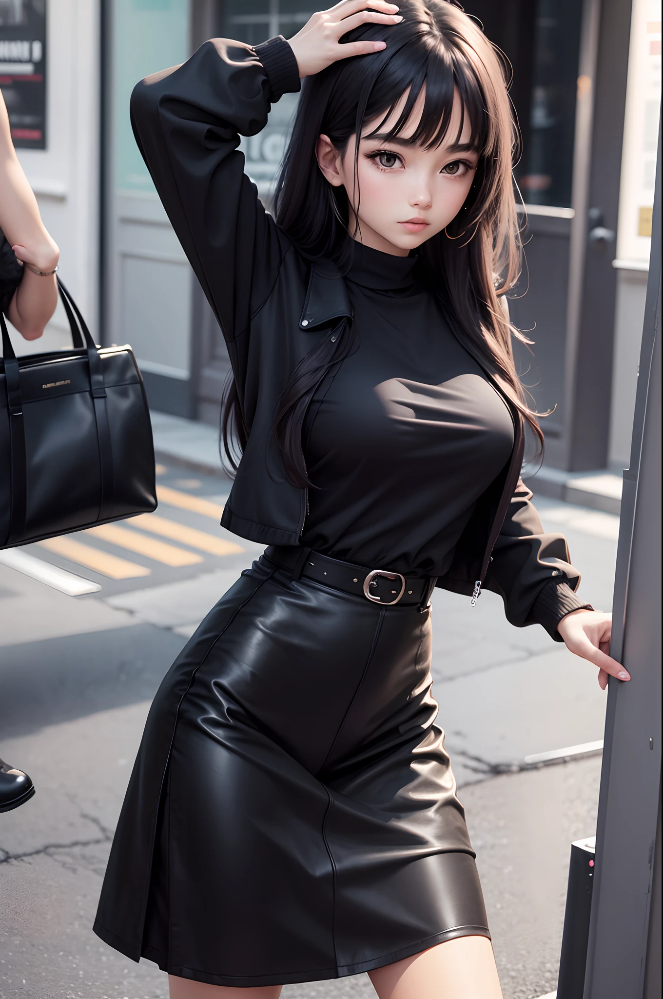 black clothes, outfit