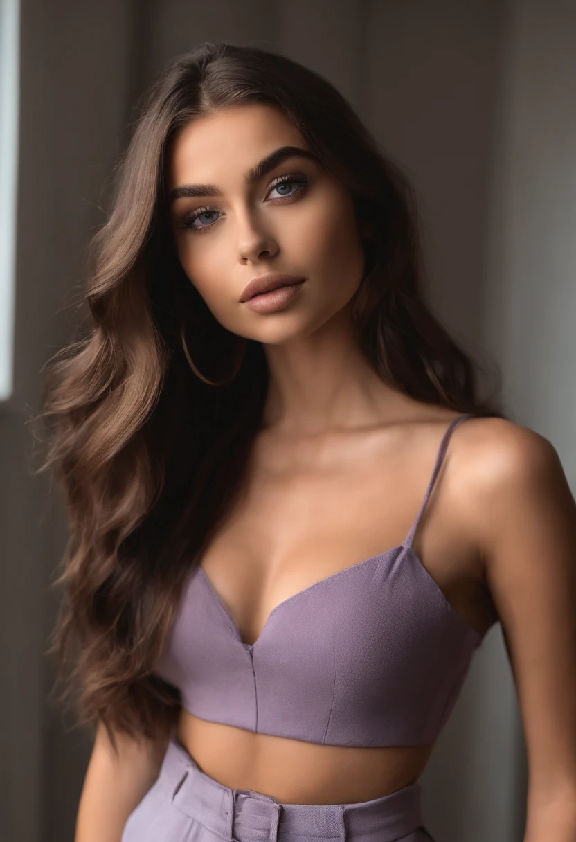 Femme arafed, fille sexy aux yeux bruns, Portrait Sophie Mudd, cheveux bruns et grands yeux, Selfie d'une jeune femme, Violet Myers, sans maquillage, maquillage naturel, Turn to look at the camera, Visage avec Artgram, Maquillage subtil, Superbe photo du corps entier, au restaurant, cul sexy, fesses mignonnes, marche dans la rue