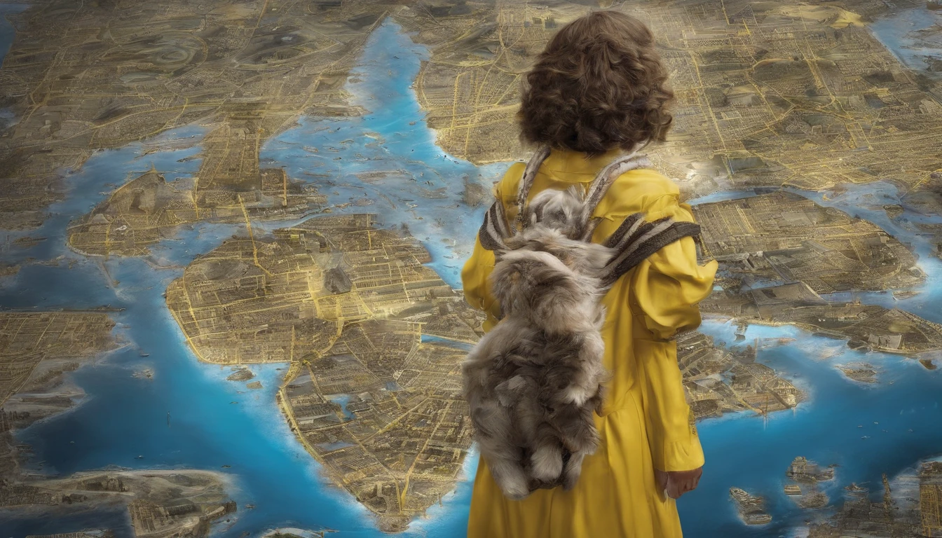 A world full of imagination, A world of abundance, Blue-yellow tones, Wide viewing angle, hyper realisitc