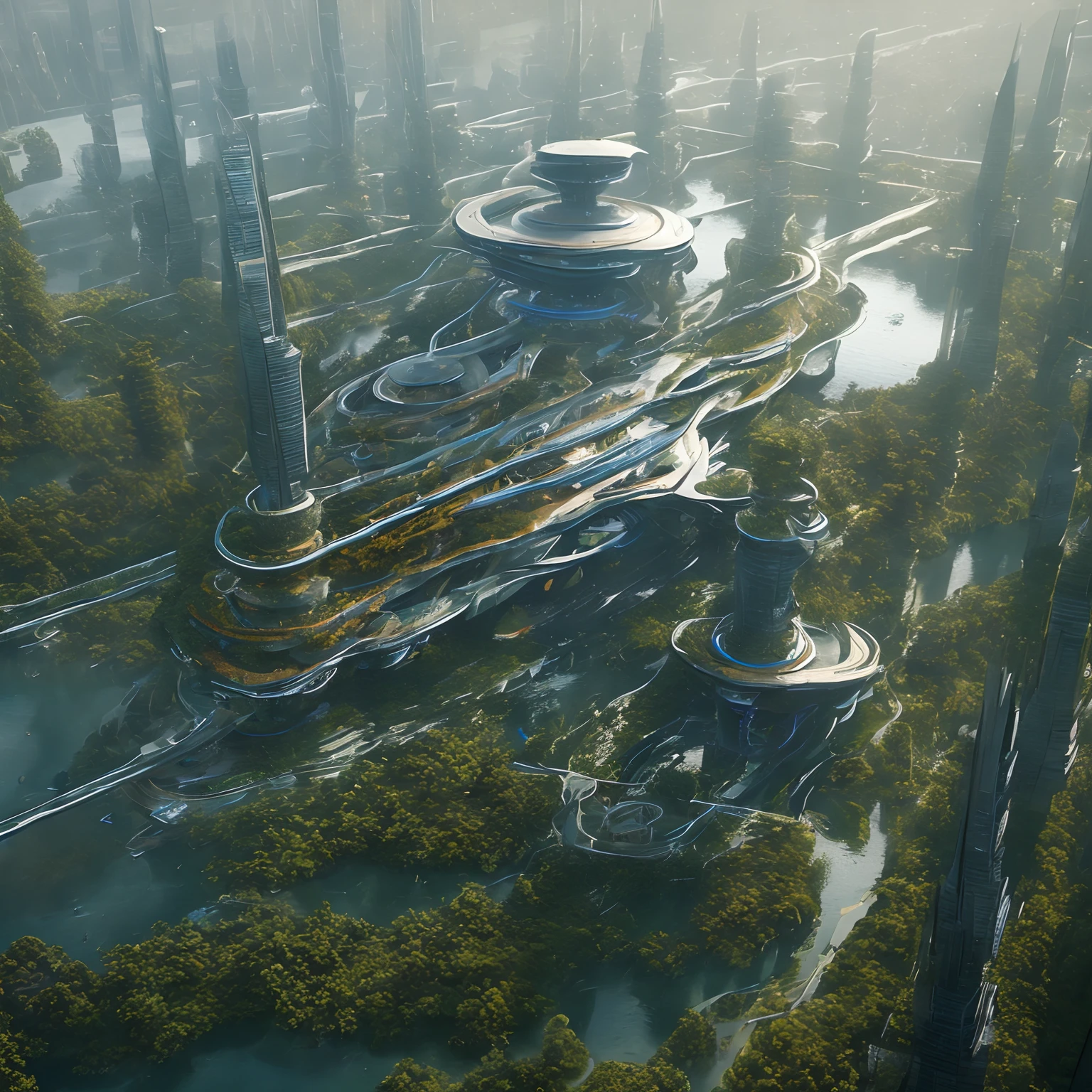 Prepare to be enraptured by a visionary creation–an ultra-realistic depiction of a futuristic space observatory, embraced by the verdant embrace of a vibrant forest. Colors spring to life in a symphony of beauty, adorned with iridescent highlights that dance upon every surface, captivating the senses. Every intricate detail is meticulously rendered to achieve a level of hyperrealism that astounds. Crafted with unwavering precision, this masterpiece unfolds before your eyes in astounding 8K resolution, inviting you to explore its boundless wonders. Leveraging the unparalleled power of the finest high-end cameras, such as the Hasselblad H6D-400c and Phase One XF IQ4 150MP, it emerges as a triumph of technical mastery. Powered by the cutting-edge Midjourney v5.2, this creation sets a new standard for realism, enthralling the creative community on platforms like Artstation and CGSociety.