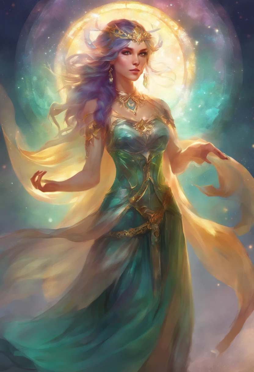 Positive:Fluorite woman, transparent, shining,whole body,magician
Negative:worst quality, low quality:1.4
DPM++ 2M Karras