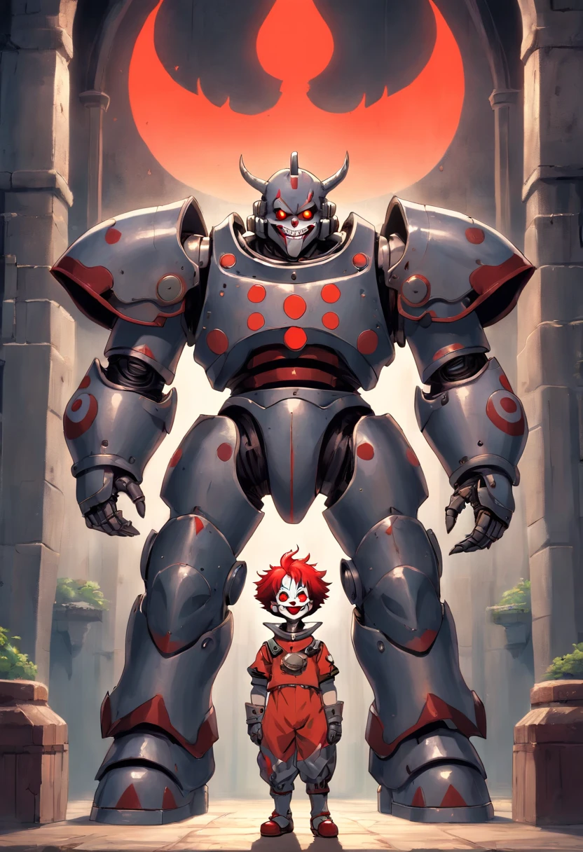 1child, solamente, muscular:1.4, mindflayer, tentacles, monstruo, extranjero, tentacle4rmor, (Paladin Armor:1.2), (piel roja:1.4), cruz, (Cabeza de pulpo:1.2)